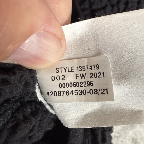 Under Armour Legacy Sherpa Swacket Coat Fleece Full Zip Women's Large Black NWT - Picture 10 of 10